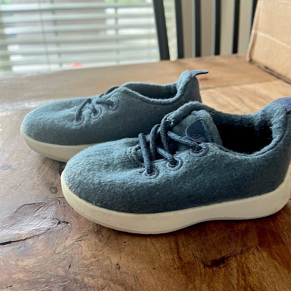 Smallbirds / Allbirds Teal Wool Runners size T6